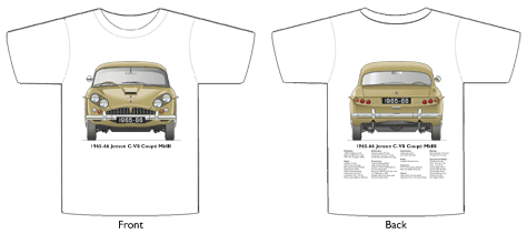 Jensen C-V8 Coupe MkIII 1965-66 T-shirt Front & Back